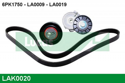 LUCAS ENGINE DRIVE lak0020 -  Поликлиновой ременный комплект
